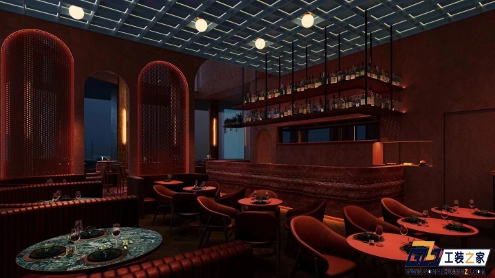 博尔塔拉西安酒吧效果图案例分享装修案例